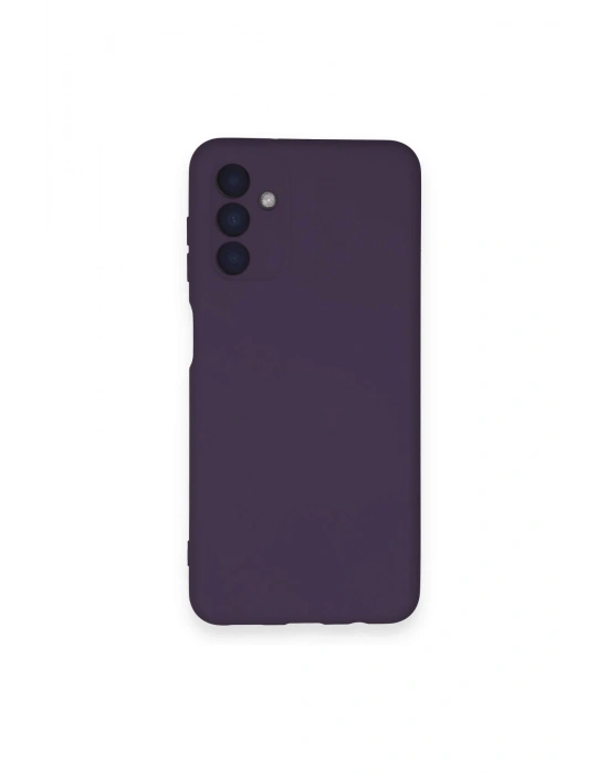 Newface Samsung Galaxy A14 4G Kılıf Nano içi Kadife Silikon - Mor