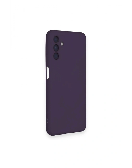 Newface Samsung Galaxy A14 4G Kılıf Nano içi Kadife Silikon - Mor