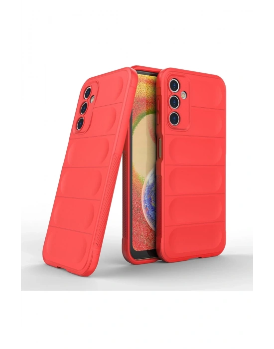 Newface Samsung Galaxy A14 4G Kılıf Optimum Silikon - Kırmızı