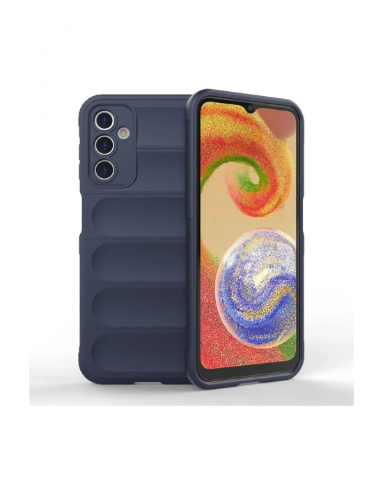 Newface Samsung Galaxy A14 4G Kılıf Optimum Silikon - Lacivert