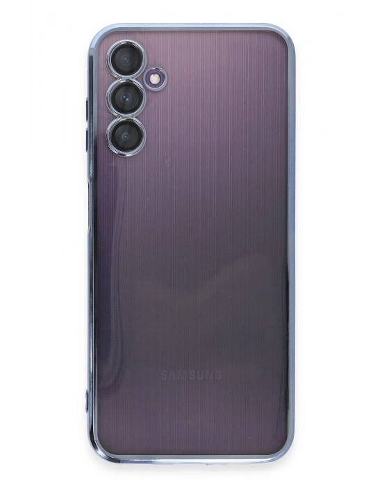 Newface Samsung Galaxy A14 4G Kılıf Razer Lensli Silikon - Açık Mavi