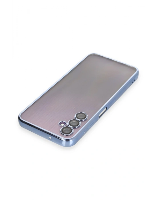 Newface Samsung Galaxy A14 4G Kılıf Razer Lensli Silikon - Açık Mavi