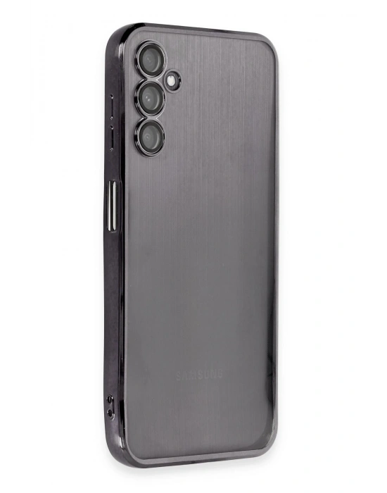 Newface Samsung Galaxy A14 4G Kılıf Razer Lensli Silikon - Siyah