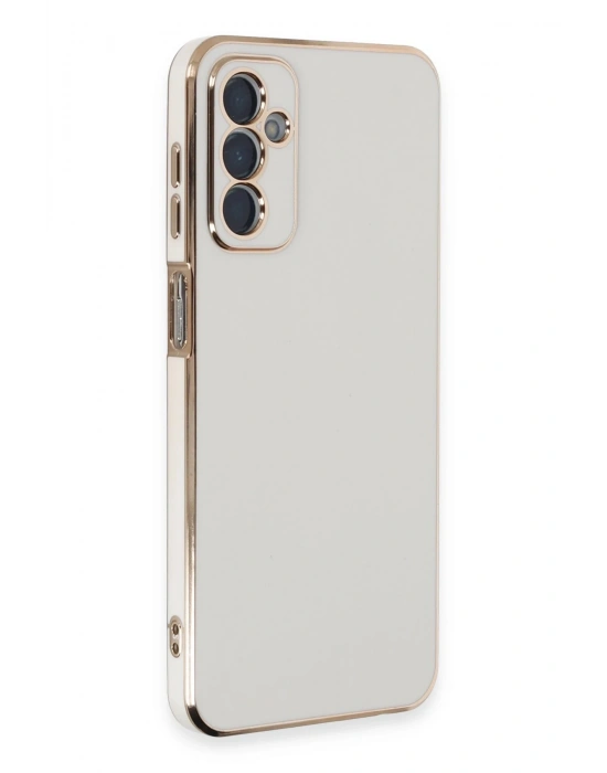 Newface Samsung Galaxy A14 4G Kılıf Volet Silikon - Beyaz