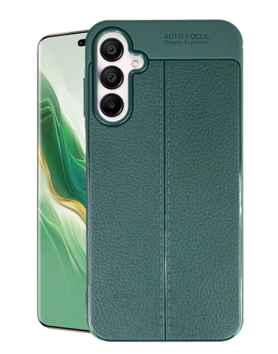 Newface Samsung Galaxy A15 4G Kılıf Auto Focus Kapak - Koyu Yeşil