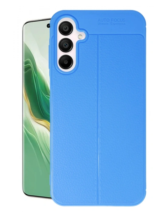 Newface Samsung Galaxy A15 4G Kılıf Auto Focus Kapak - Mavi