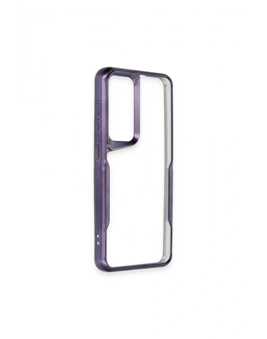 Newface Samsung Galaxy A15 4G Kılıf Boyi Silikon Kapak - Derin Mor