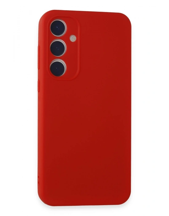 Newface Samsung Galaxy A15 4G Kılıf First Silikon - Kırmızı