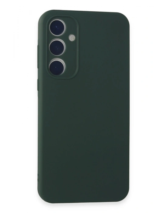 Newface Samsung Galaxy A15 4G Kılıf First Silikon - Koyu Yeşil