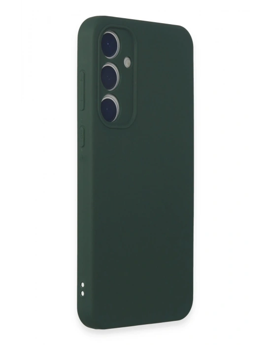 Newface Samsung Galaxy A15 4G Kılıf First Silikon - Koyu Yeşil