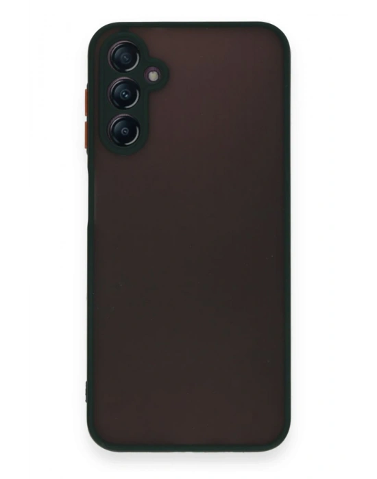 Newface Samsung Galaxy A15 4G Kılıf Montreal Silikon Kapak - Yeşil