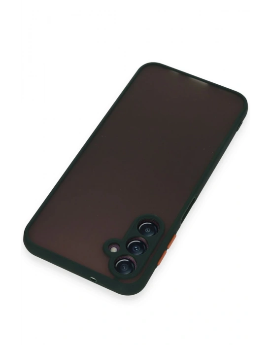 Newface Samsung Galaxy A15 4G Kılıf Montreal Silikon Kapak - Yeşil