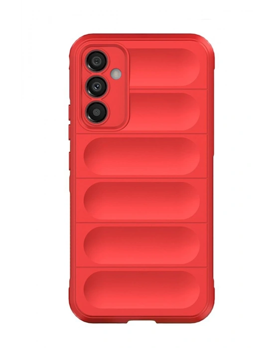 Newface Samsung Galaxy A15 4G Kılıf Optimum Silikon - Kırmızı