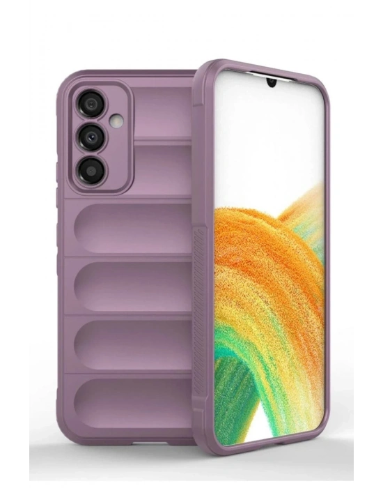 Newface Samsung Galaxy A15 4G Kılıf Optimum Silikon - Mor