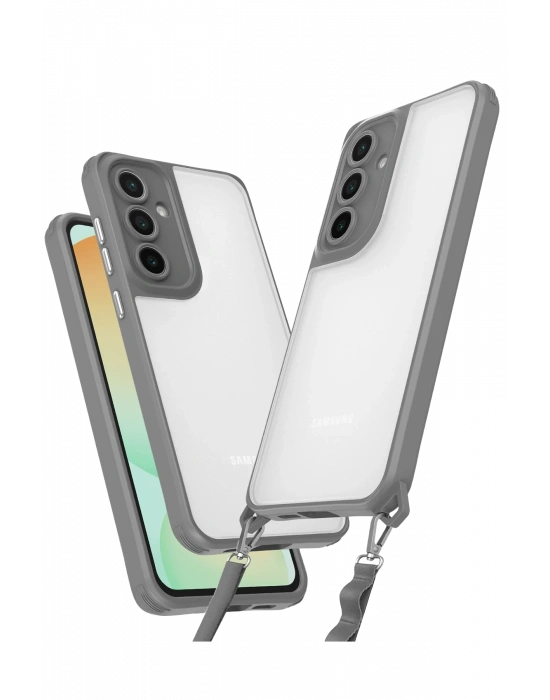 Newface Samsung Galaxy A15 4G Kılıf Penta Silikon Kılıf - Titan Gri