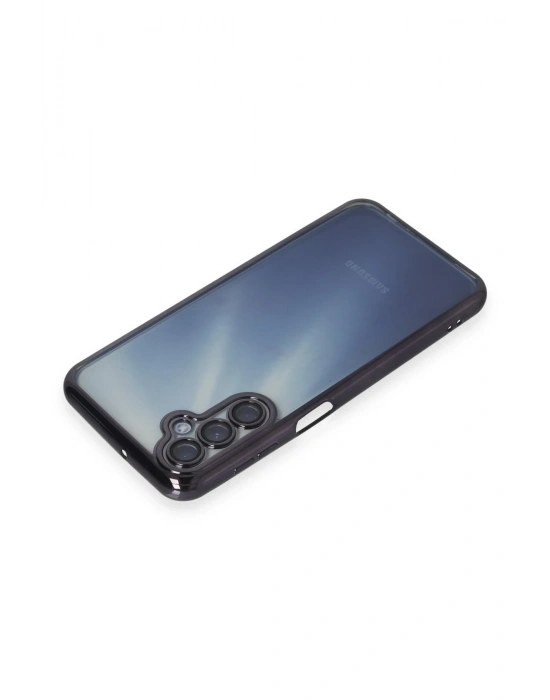 Newface Samsung Galaxy A15 4G Kılıf Razer Lensli Silikon - Mor