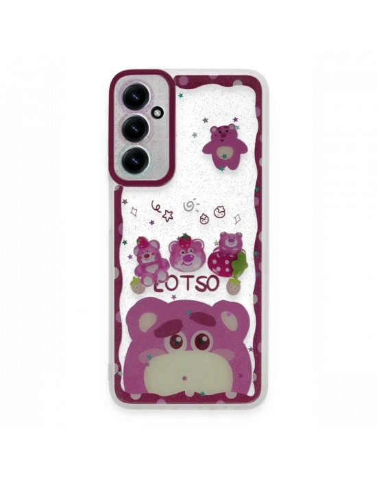 Newface Samsung Galaxy A15 4G Kılıf Sweet Desenli Silikon Kapak - Pembe