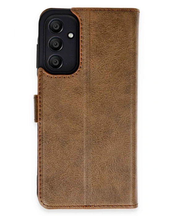 Newface Samsung Galaxy A15 4G Kılıf Trend S Plus Kapaklı Kılıf - Taba