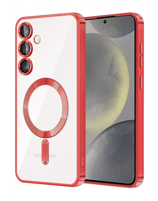 Newface Samsung Galaxy A15 4G Kross Magneticsafe Kapak - Kırmızı