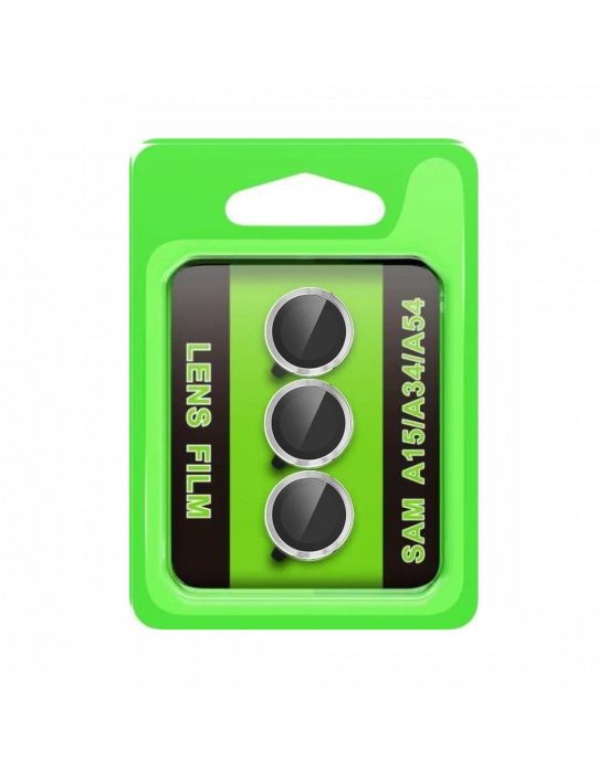 Newface Samsung Galaxy A15 4G Raze Metal Kamera Lens - Gümüş