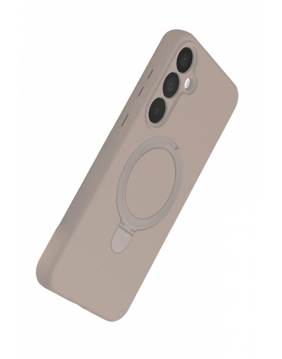 Newface Samsung Galaxy A15 4G Regal Magsafe Standlı Kapak - Çöl Titanyum