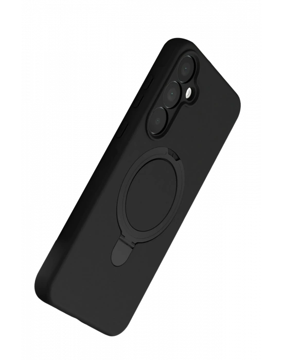 Newface Samsung Galaxy A15 4G Regal Magsafe Standlı Kapak - Siyah