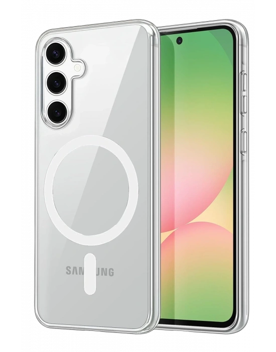 Newface Samsung Galaxy A16 5G Combo Sert Şeffaf Magsafe Kapak - Şeffaf