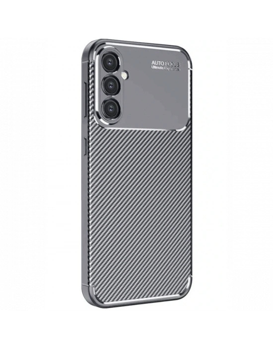 Newface Samsung Galaxy A16 5G Kılıf Auto Focus Karbon Kapak - Gri