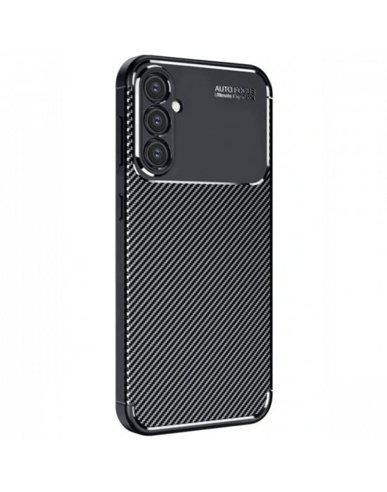 Newface Samsung Galaxy A16 5G Kılıf Auto Focus Karbon Kapak - Siyah