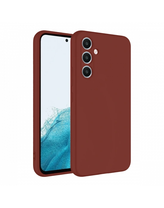 Newface Samsung Galaxy A16 5G Kılıf First Silikon - Bordo