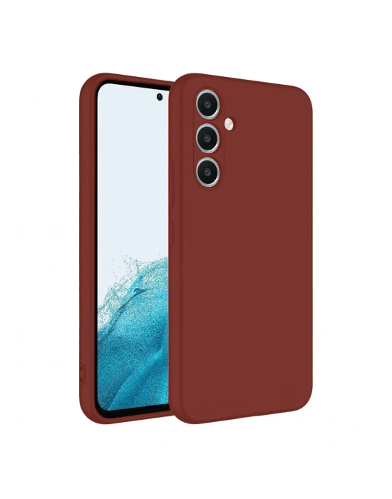 Newface Samsung Galaxy A16 5G Kılıf First Silikon - Bordo