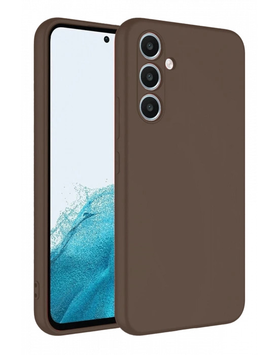 Newface Samsung Galaxy A16 5G Kılıf First Silikon - Kahverengi