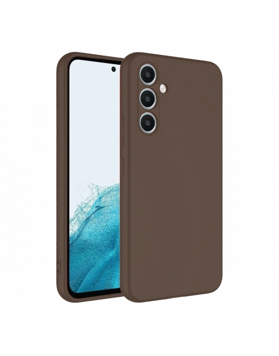 Newface Samsung Galaxy A16 5G Kılıf First Silikon - Kahverengi