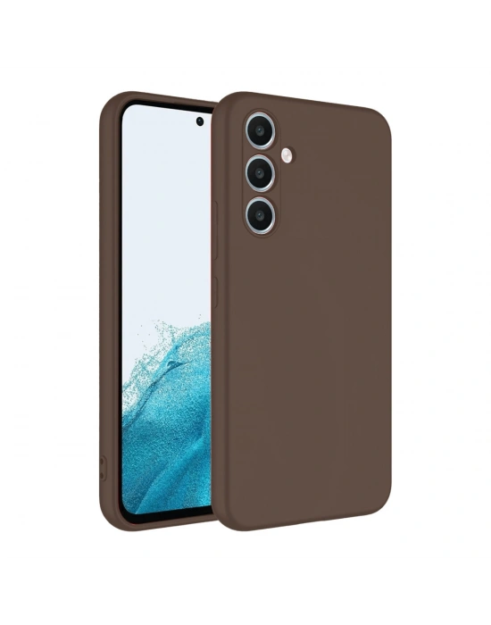 Newface Samsung Galaxy A16 5G Kılıf First Silikon - Kahverengi