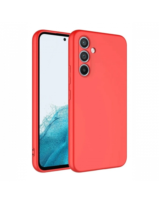 Newface Samsung Galaxy A16 5G Kılıf First Silikon - Kırmızı