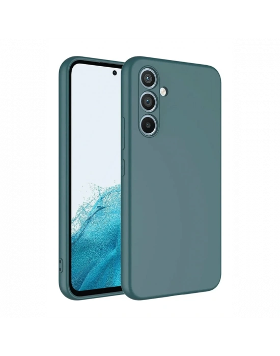 Newface Samsung Galaxy A16 5G Kılıf First Silikon - Koyu Yeşil