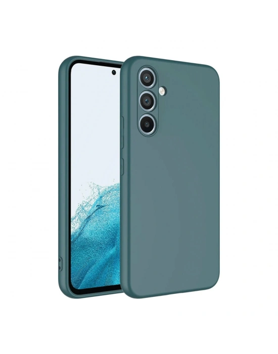 Newface Samsung Galaxy A16 5G Kılıf First Silikon - Koyu Yeşil