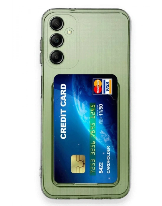 Newface Samsung Galaxy A16 5G Kılıf Kart Şeffaf Silikon - Şeffaf