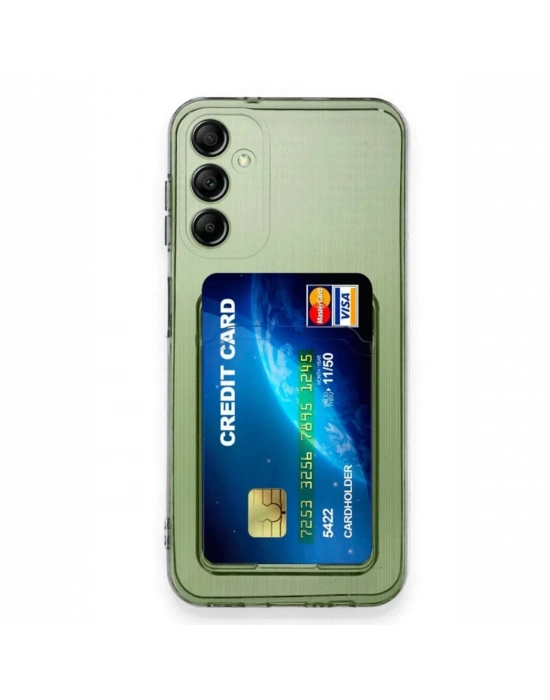 Newface Samsung Galaxy A16 5G Kılıf Kart Şeffaf Silikon - Şeffaf