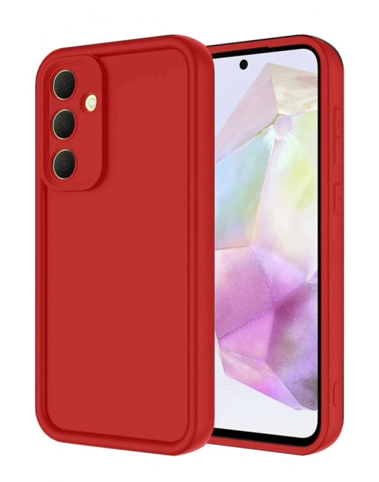 Newface Samsung Galaxy A16 5G Kılıf Viera Silikon - Kırmızı