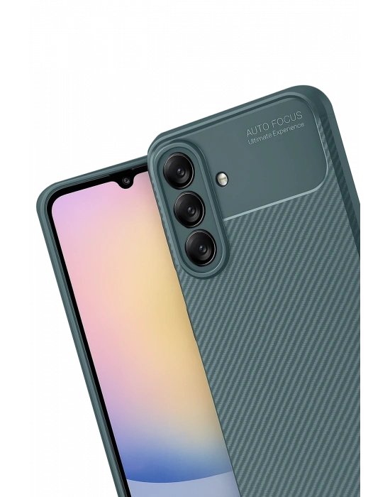 Newface Samsung Galaxy A17 5G Auto Focus Karbon Kapak - Koyu Yeşil