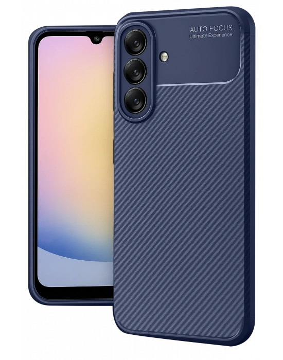 Newface Samsung Galaxy A17 5G Auto Focus Karbon Kapak - Lacivert