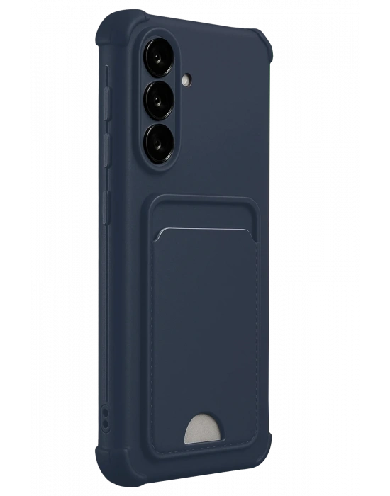 Newface Samsung Galaxy A17 5G Kelvin Kartvizitli Silikon - Lacivert