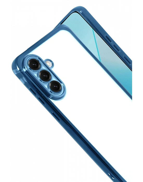 Newface Samsung Galaxy A17 5G Razer Lensli Silikon - Açık Mavi