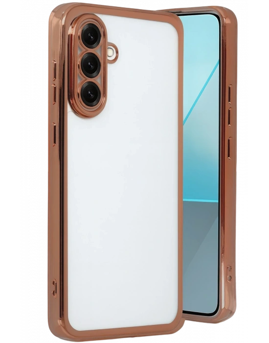 Newface Samsung Galaxy A17 5G Razer Lensli Silikon - Çöl Titanyum