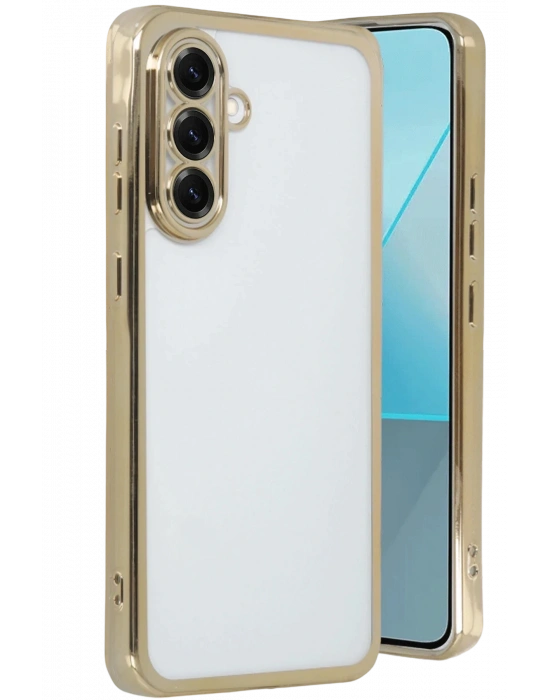 Newface Samsung Galaxy A17 5G Razer Lensli Silikon - Gold