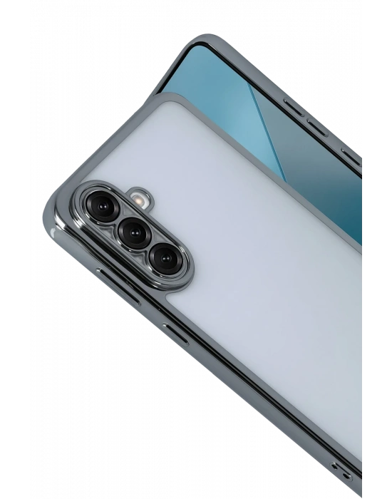 Newface Samsung Galaxy A17 5G Razer Lensli Silikon - Titan Gri