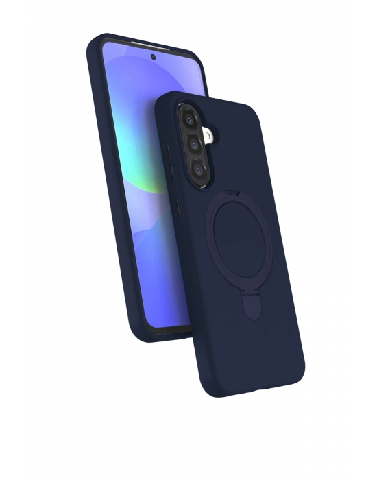 Newface Samsung Galaxy A17 5G Regal Magsafe Standlı Kapak - Lacivert