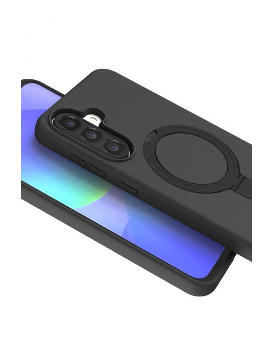 Newface Samsung Galaxy A17 5G Regal Magsafe Standlı Kapak - Siyah