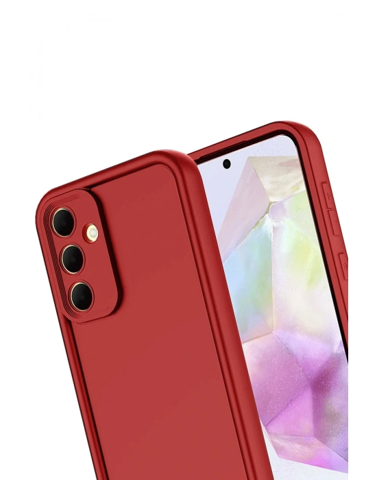 Newface Samsung Galaxy A17 5G Viera Silikon - Kırmızı